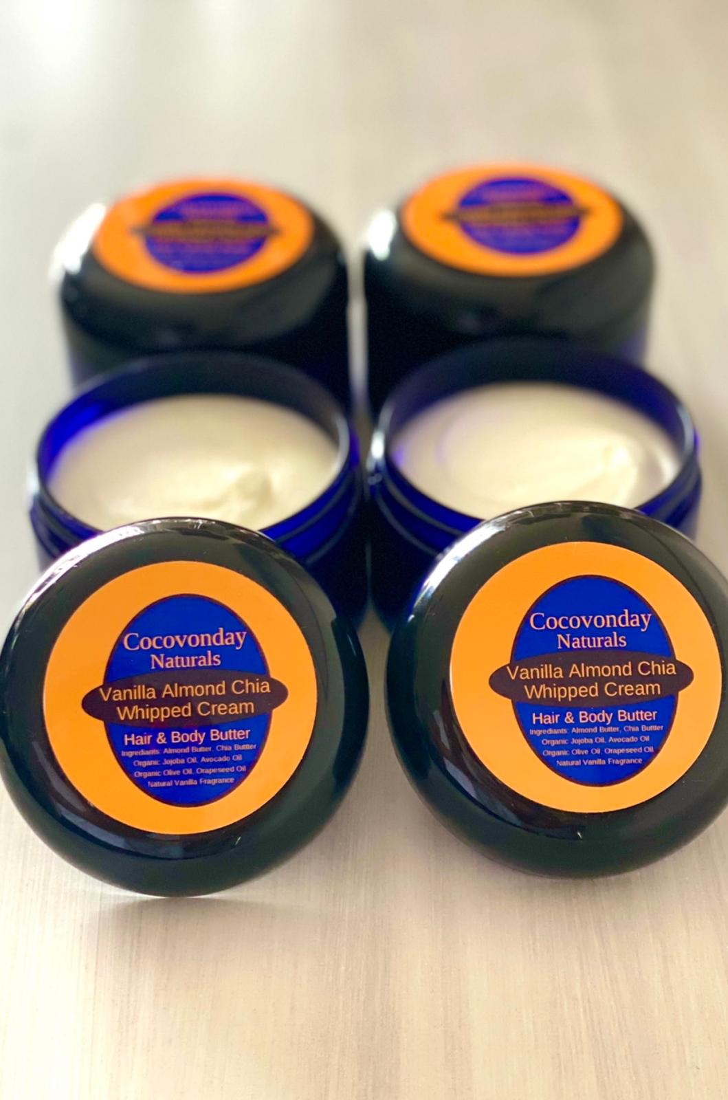 Vanilla Almond Chia Whipped Cream 4oz