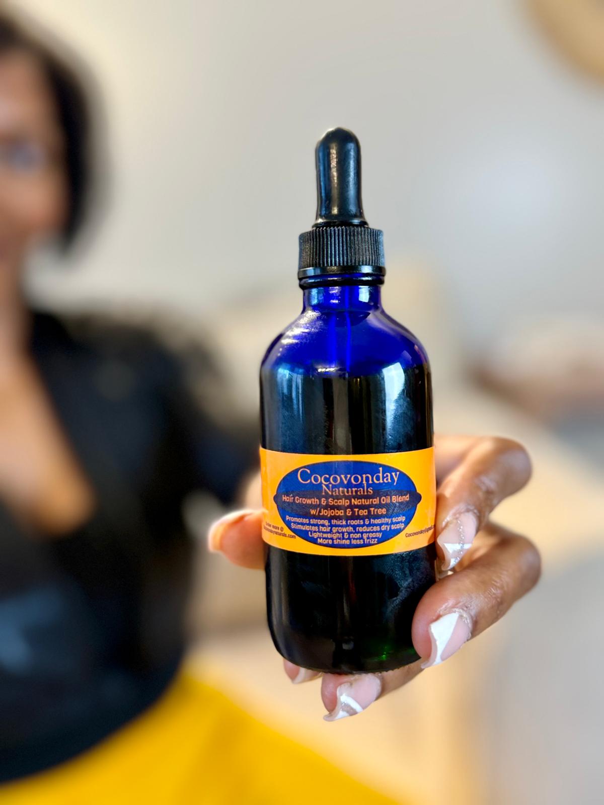 Hair Growth & Scalp Natural Oil Blend with Jojoba & Tea Tree