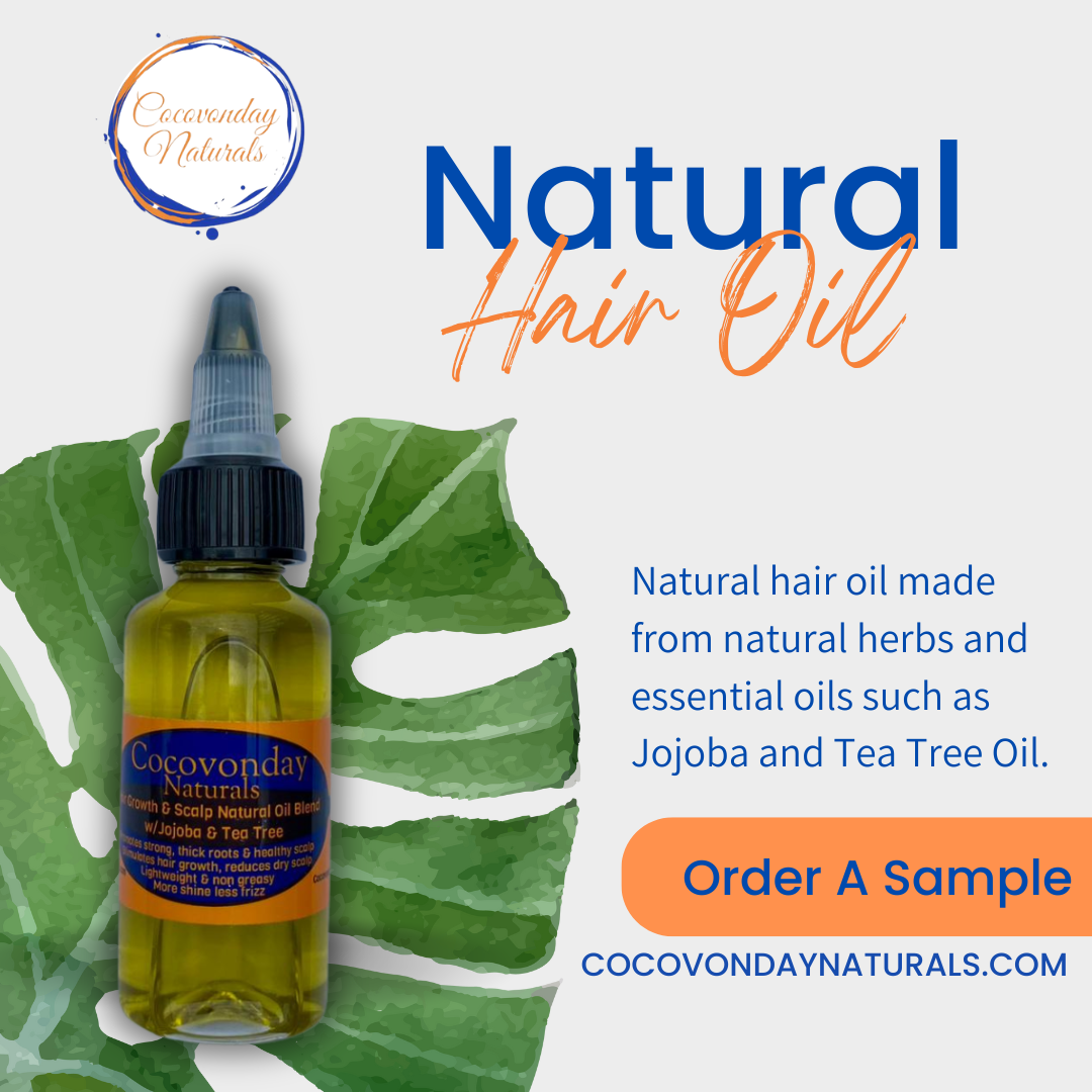 Hair Growth & Scalp Natural Oil Blend with Jojoba & Tea Tree (SAMPLE)